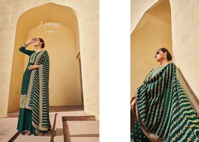 Aaina Vol 10 Amyra Function Wear Wholesale Georgette Dress Material